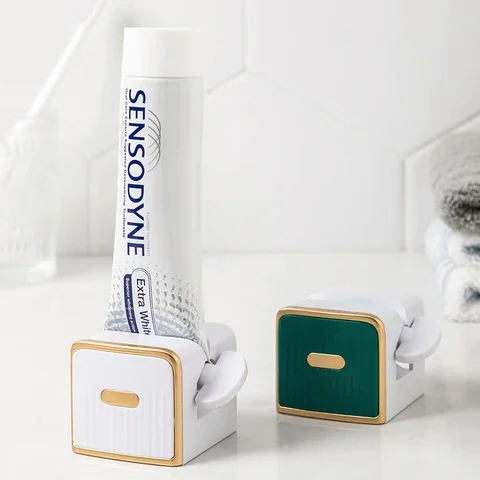 

2022 NEW Wall Lazy Toothpaste Squeezer Clip-on Household Toothpaste Dispenser Bathroom Accessories Waterproof Bathroom Supplies