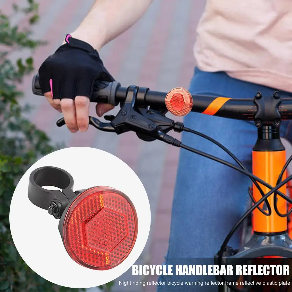 Reflective Front Rear Warning Light Cycling Accessories Bicycle Light Reflectors for Handlebar and Seatpost for Night Riding bicycle warning light