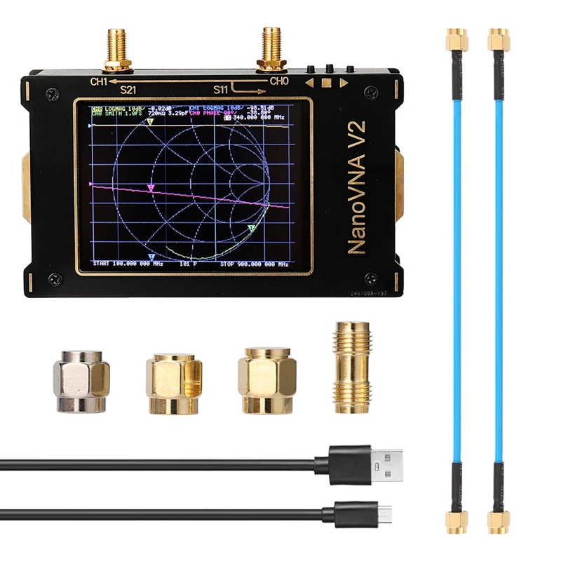 

3.2In Screen 3G Vector Network Analyzer S-A-A-2 Nanovna V2 Antenna Analyzer Shortwave HF VHF UHF Measure Duplexer Filter