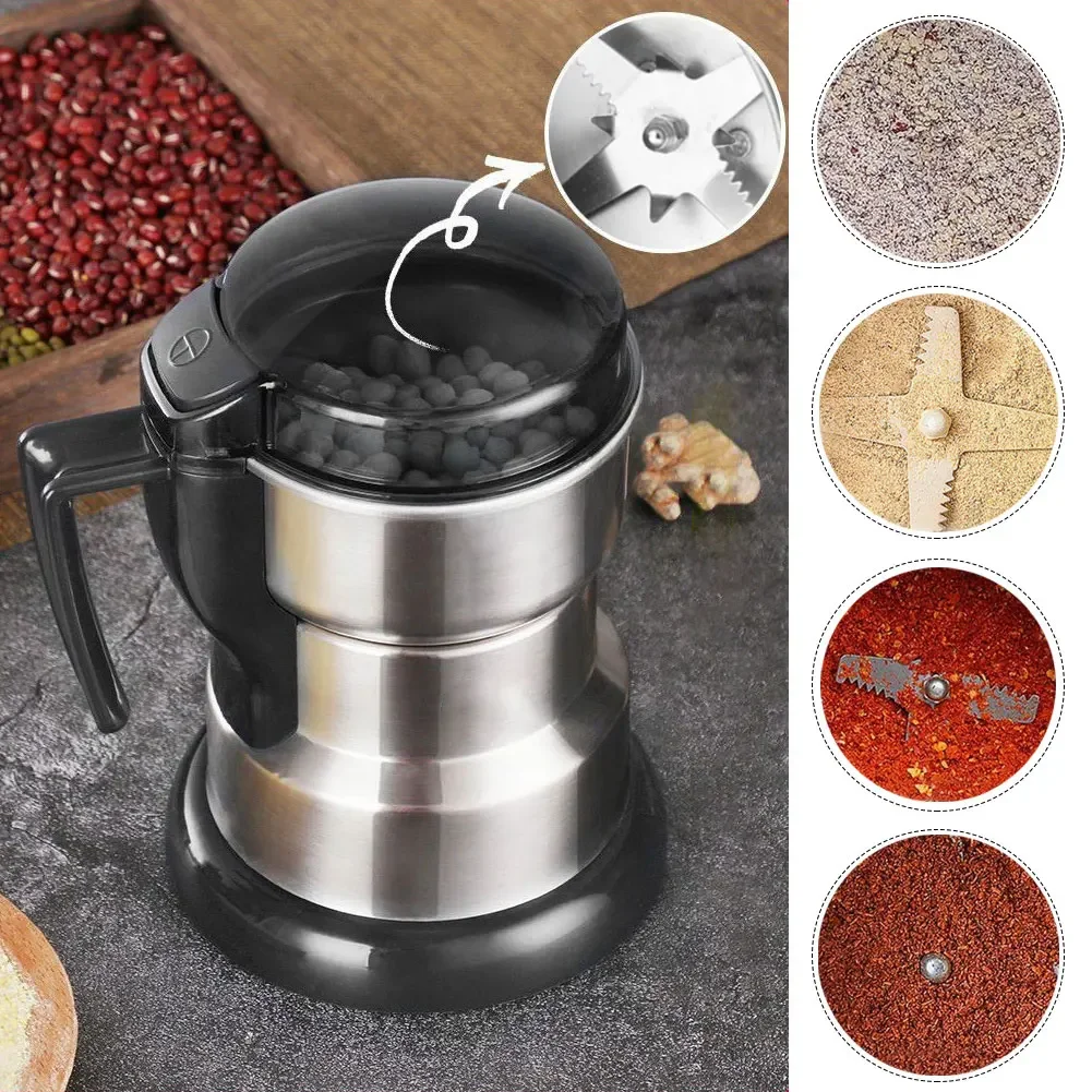 600/300ml Electric Coffee Beans Grinder Multifunction Electric Grinder Stainless Steel Spices Mill Cereal Grains Grinder Machine