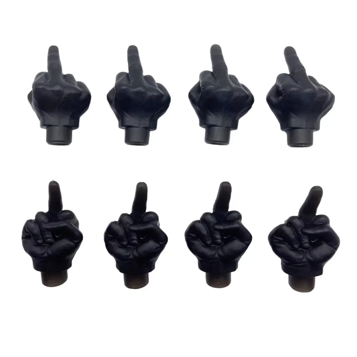 Glow In The Dark Middle Finger Valve Stem Caps – Funny Joke 4-Pack For Car Truck