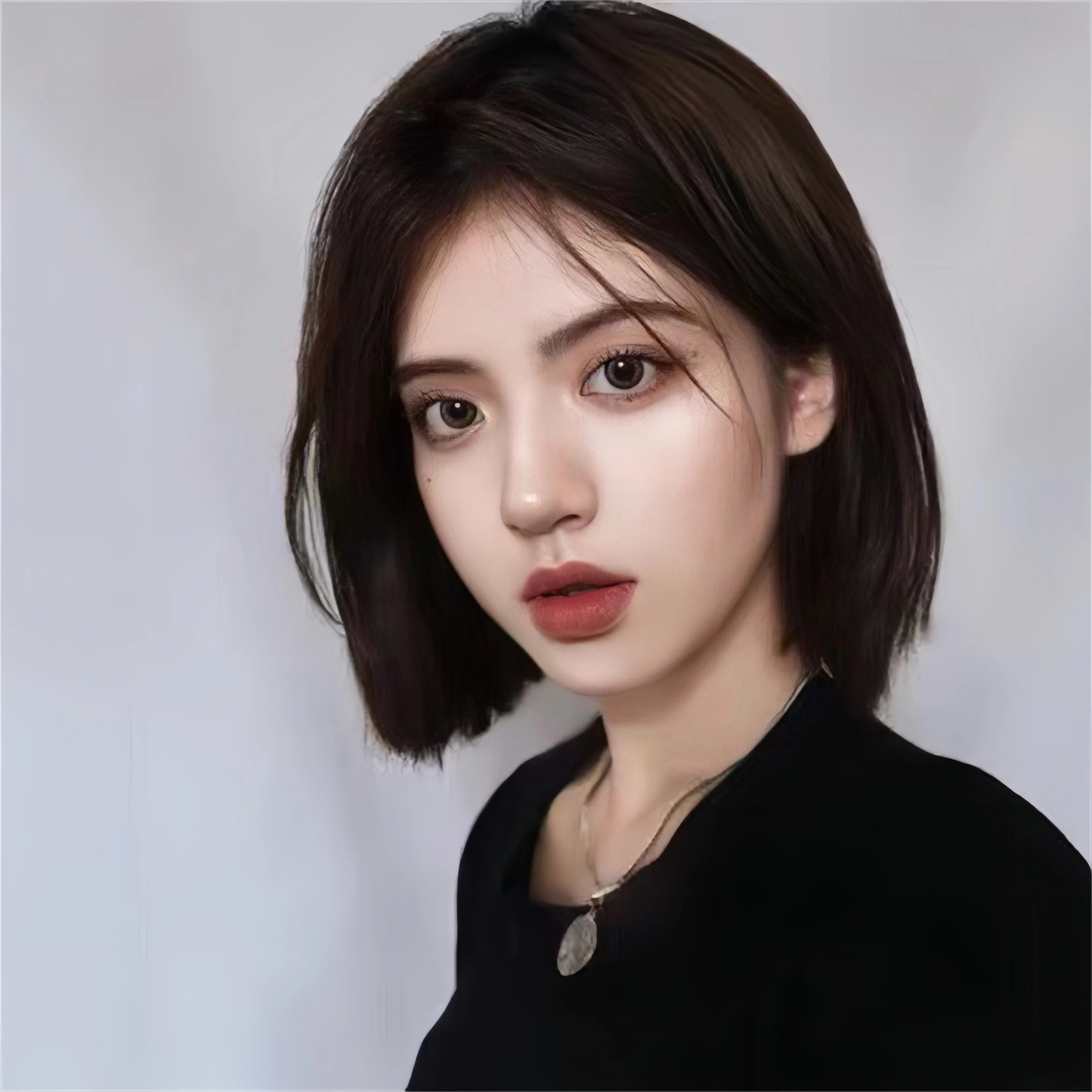 여성용 짧은 머리 보보 헤어 패션 가발, 어깨 길이 합성 섬유, 고온 실크 직조 풀 헤드 커버, 신제품