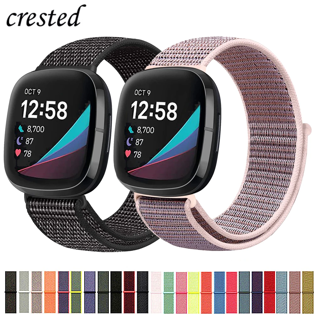 Nylon Loop Band Compatible With Fitbit Versa 3/Fitbit Versa 4
