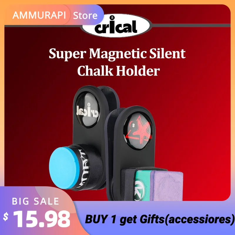 CRICALBilliard Chalk Holder Silent Chalk Case Stronger Force