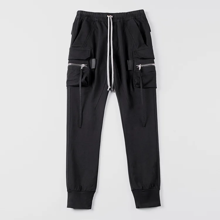 

New RO Main Line Pants for Men Slim Fashion Casual Pants for Men Large Pocket Cuff Haren Pants
