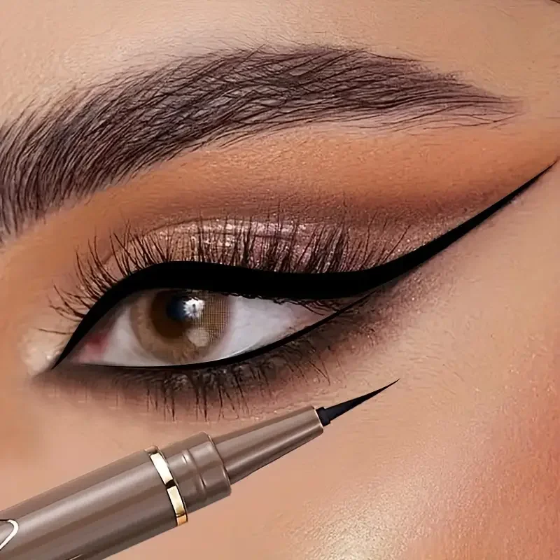 Ultra-fine Liquid Eyeliner Matte Blackish-Brown Waterproof Sweat-proof Long-lasting For Beginners Eye Makeup Gift liquid eyeliner