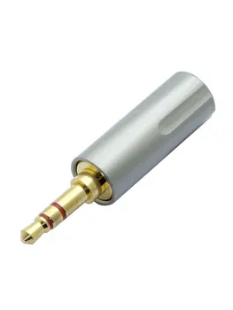 Роскошные 3-Полюсные Позолоченные наушники с разъемом 3,5 мм, 10 шт., 24 к, наушники с медным покрытием, штекер для ремонта наушников своими рукам...