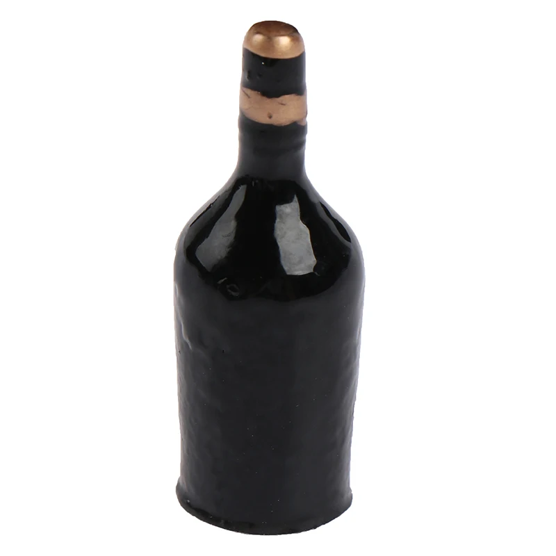 1/12 Dollhouse Miniature Wine Bottle Set with cup Simulation Drinks Model Toys