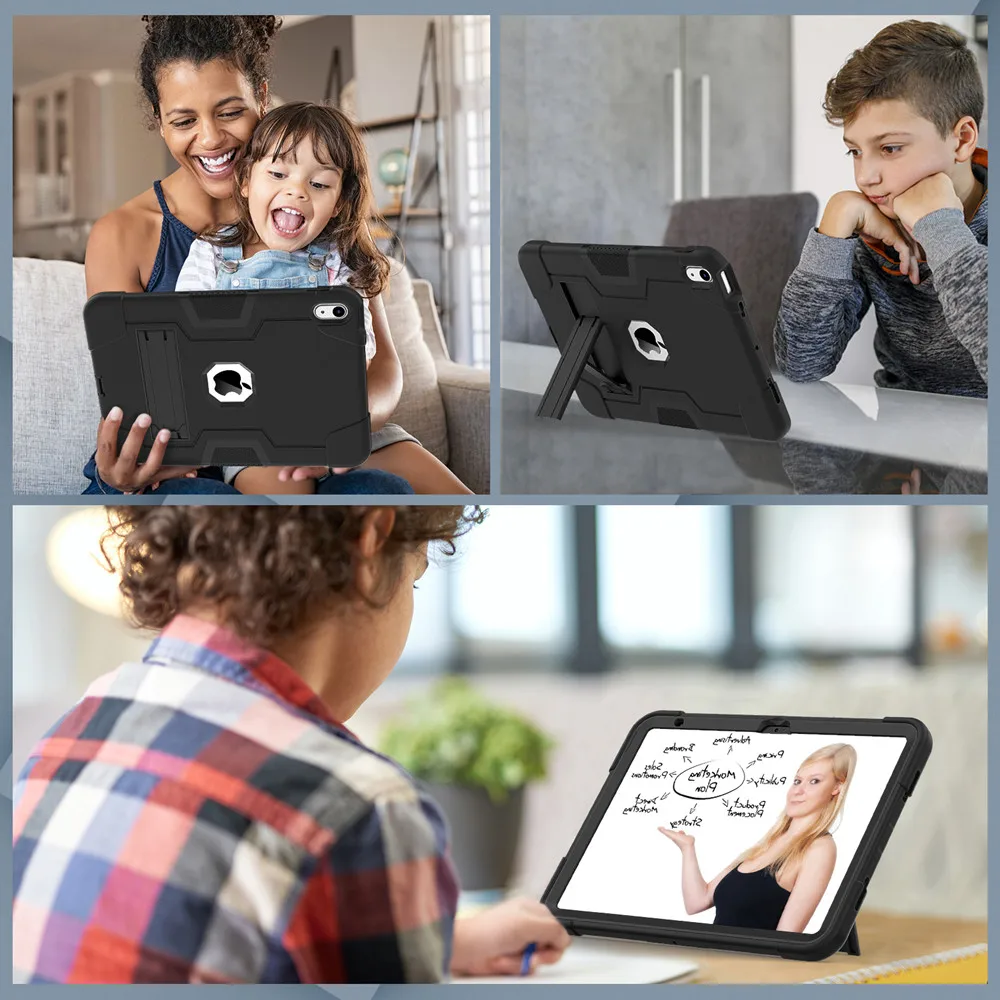 Resistente Case da Resistência de Choque para Ipad 10th Geração 2023 Pro 11 ar 10.9 Armadura Capa para Ipad 10.2 7th 8th 9th 9.7 - Imagem 3