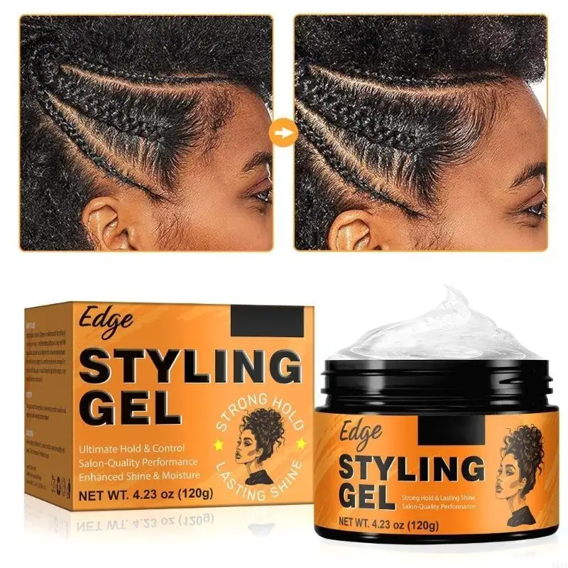 Strong Hold Hair Gel Hair Styling Gel Fast Drying Long Lasting Styling Defining for Daily X7JA