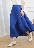 Miyake Pleated Loose Irregular Skirt  Wome2023 Summer Autumn New High Waist Korean Fashion Women Aesthetic Designer Clothes 1