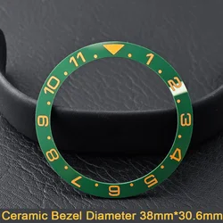 Men's Watch Replacement Bezel Insert with Tilted Ceramic and Carbon Fiber Texture (134 Ceramics)