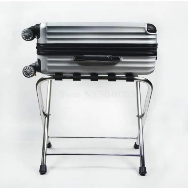Hotel luggage rack stainless steel rack hotel room folding luggage clothing tray home office