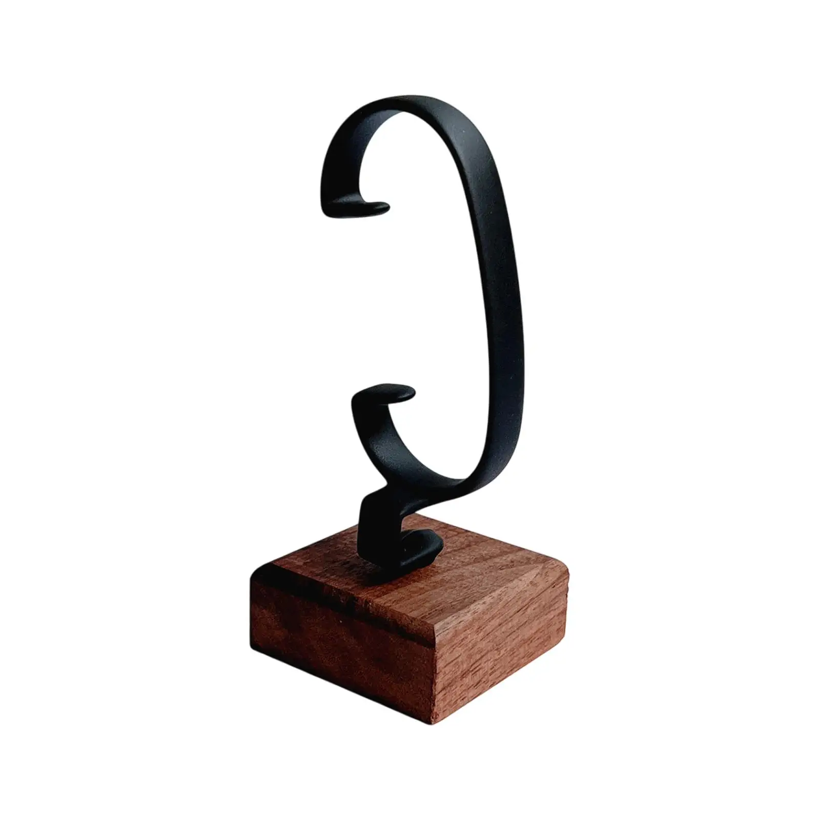 Wooden Watch Holder C Shaped Watch Display Stand For Wrist Watches and Bracelets Retail Use