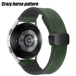 Magnetic Leather Strap, 22mm Premium Bracelet Band for Xiaomi  Watch S4 (Military Green 4)