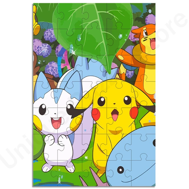 300 pçs quebra-cabeça pokemon pikachu cartoon quebra-cabeça de madeira  crianças jigsaw brinquedo do bebê cedo brinquedos educativos para crianças  jogo souptoys - AliExpress