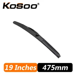KOSOO Universal Hybrid Windshield Wiper Blade - RIGHT HAND DRIVER (19 inches 475mm)