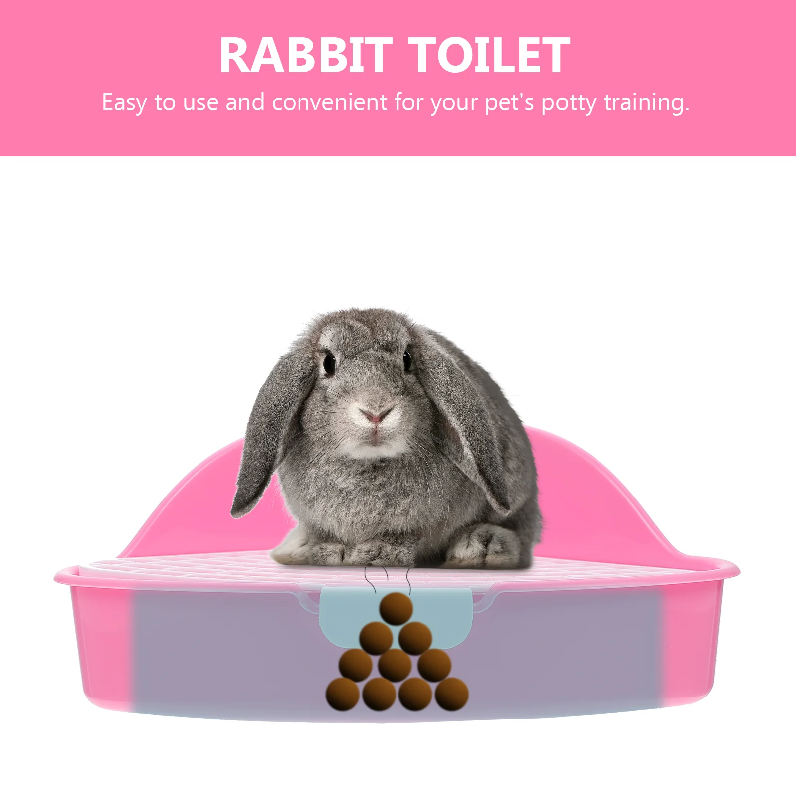 Litter Box Rabbit Toilet Potty Bunny Corner Pet Tray Guinea Pan Hamster