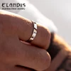 ELANDIS Stainless Steel Gold Plated Ring Simple Men's Accessories Holiday Party Favors 1