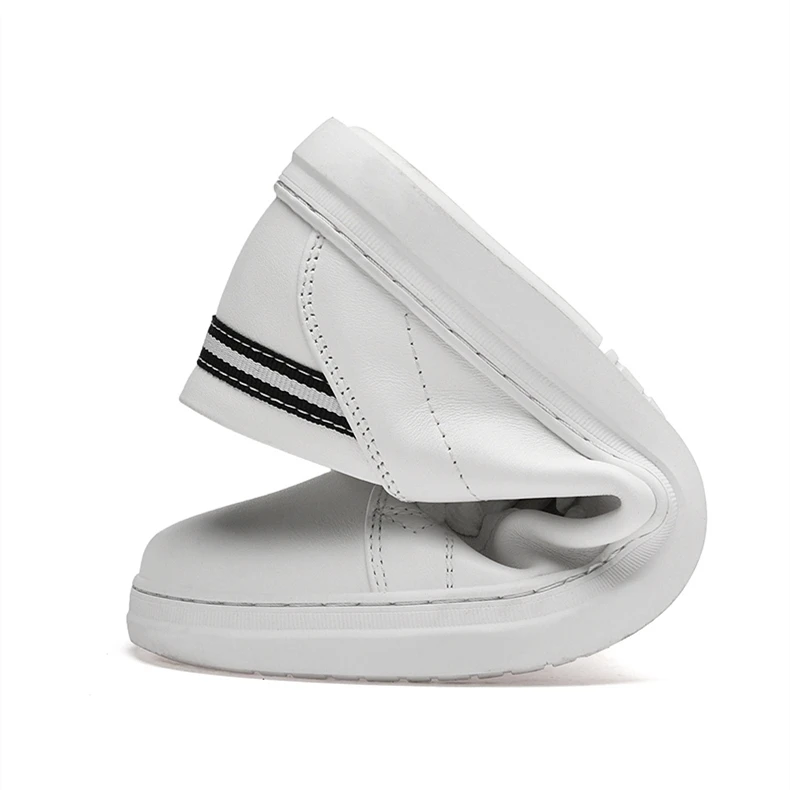 Frühling Sommer Weiß Echtes Leder männer Schuhe männer Casual Aufzug Schuhe Mode Höhe Erhöhen Turnschuhe für Männer Hohe schuhe – Detail 10