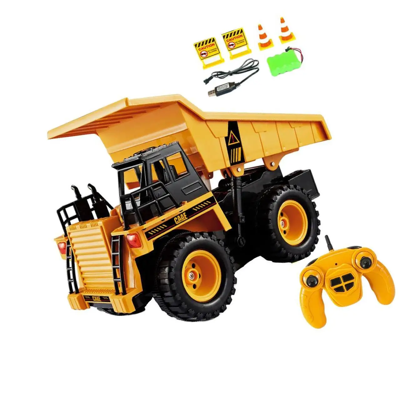 

1:22 Scale Remote Control Toy Dump Truck 4 Wheel Driver with Music Car Toy