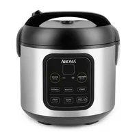 Digital Rice & Grain Multicooker 8-Cup Black ARC-994SB Cook Perfectly Rice Steam Vegetables Slow Cook Dishwasher Safe  ® New 1