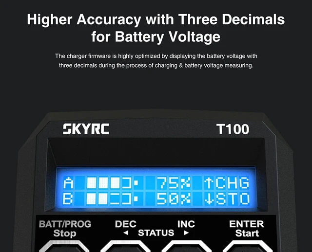 SkyRC T400Q Balance Charger Discharger 4x100W US Plug SK-100189-02