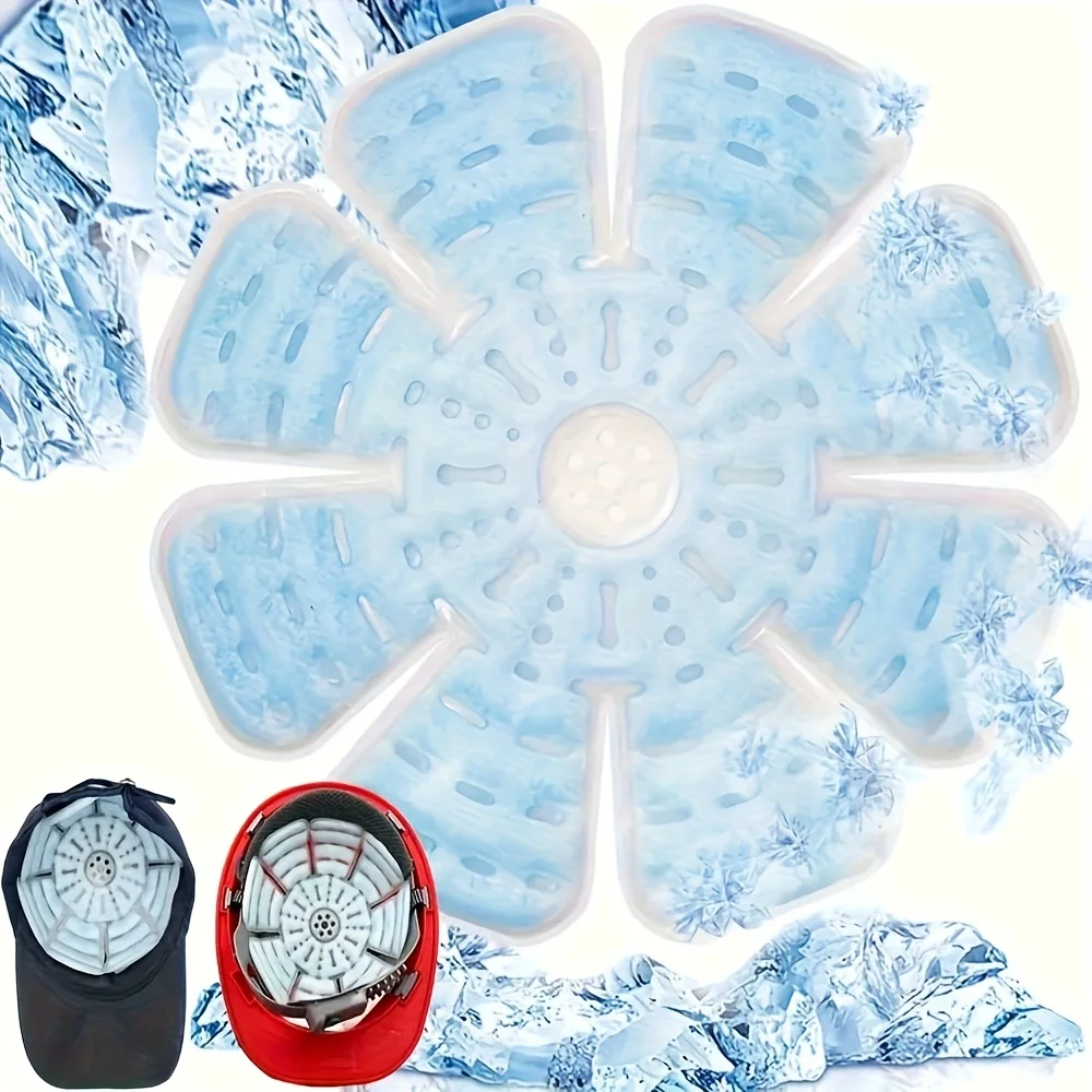 Reusable Cooling Pad Helmet Cooling Pad For Cycling Outdoor Sports Fits Most Hats Cool Catcher Ice Pack Hard Hat Cooling Pad New