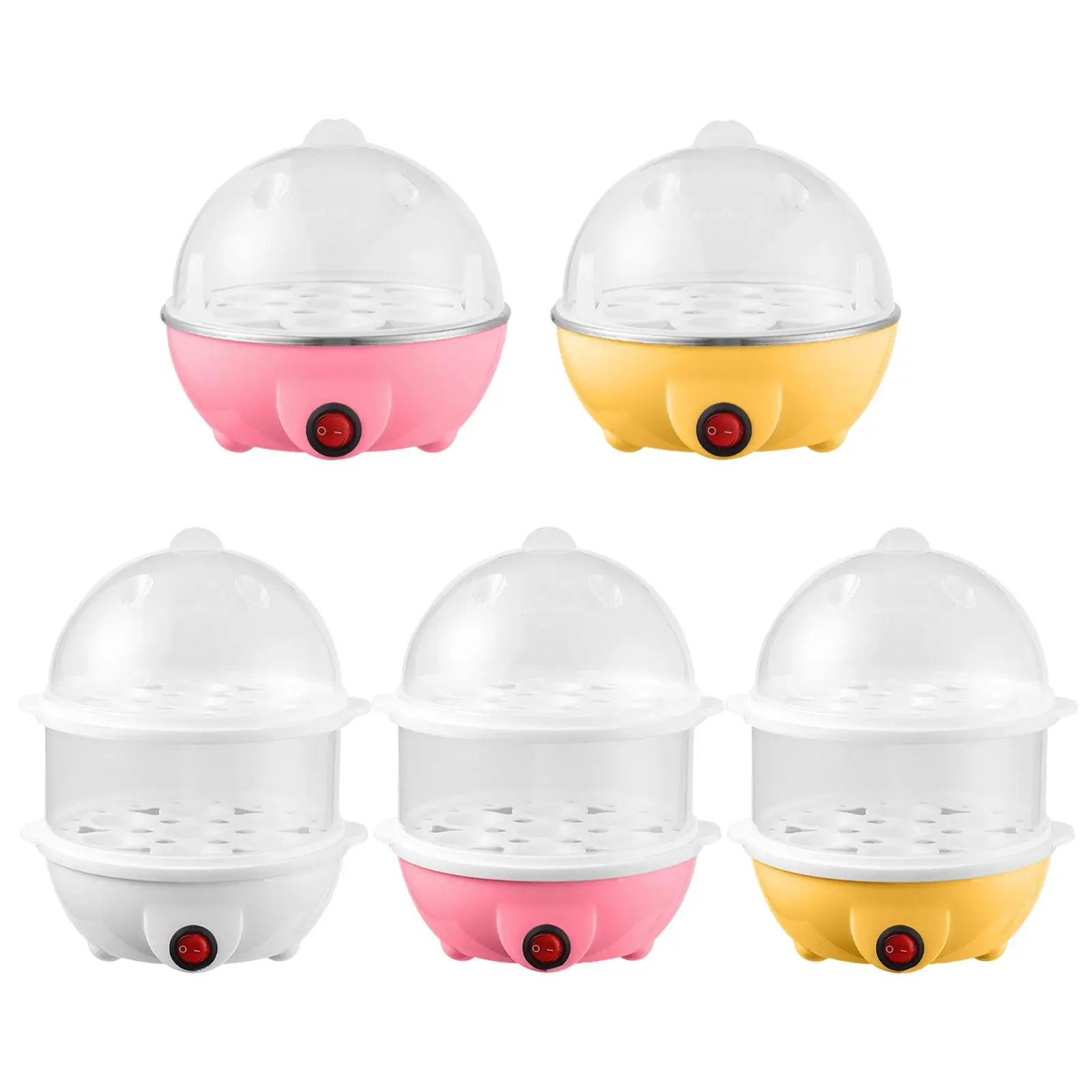 Boiled Egg Cooker Double Layer Egg Steamer Steamed Perfectly Cooks Eggs Steamer for Cooking