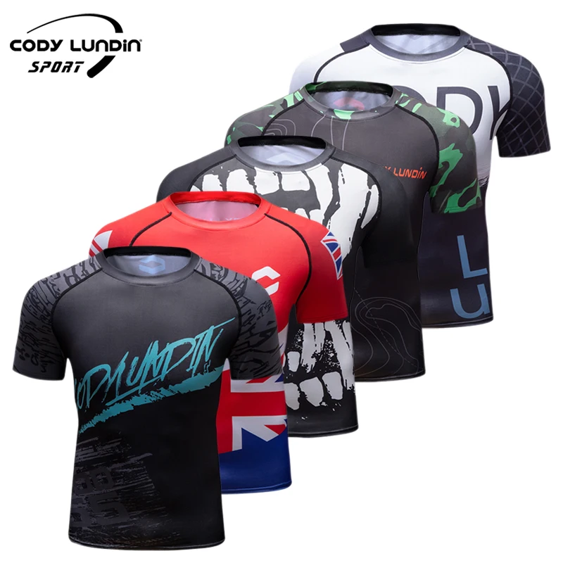 Short Sleeve Tshirt Running Tshirt Sublimation Rash Guard New