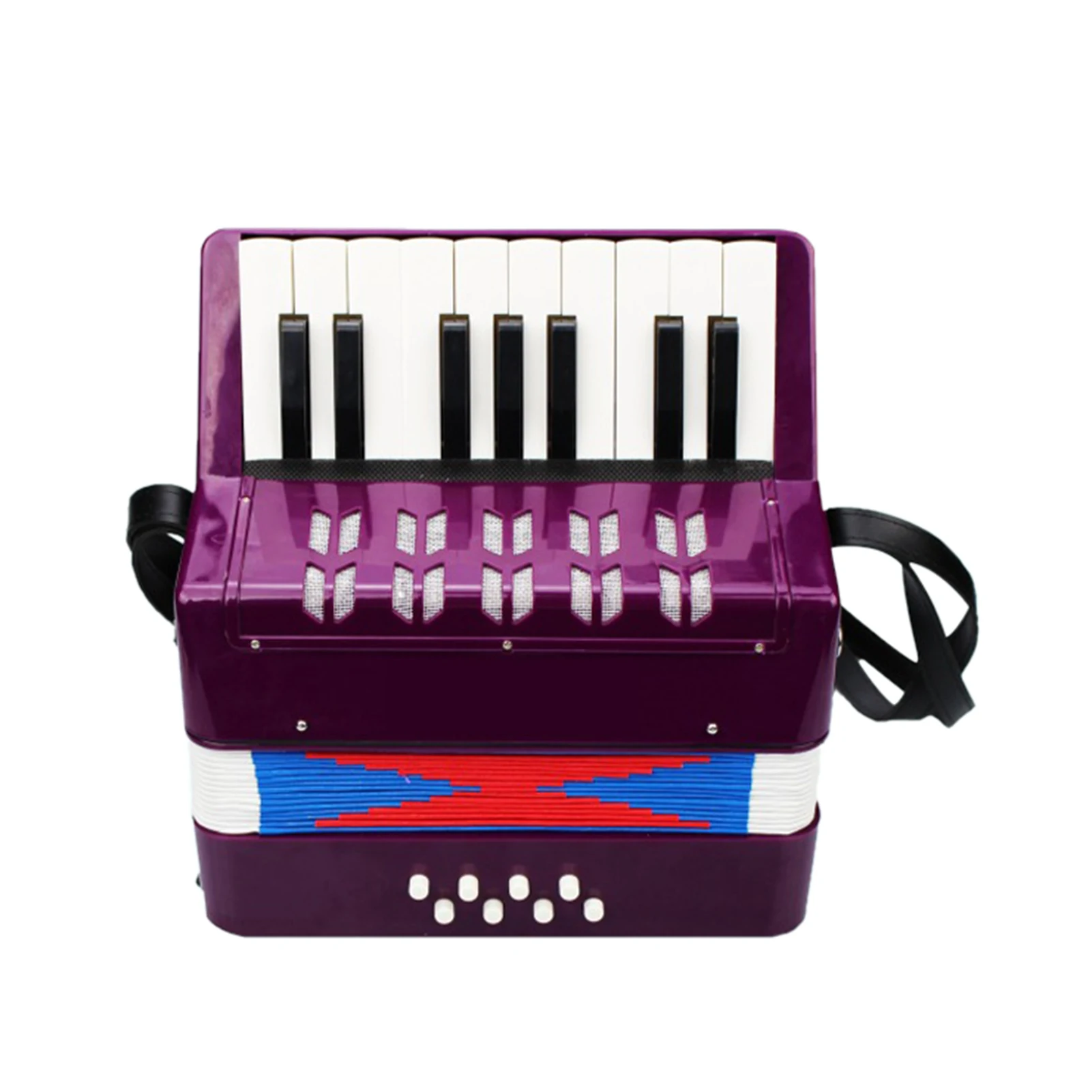 

Kids Children Accordion 17-Key 8 Bass Mini Small Accordion Educational Musical Instrument for Beginner Birthday Gift
