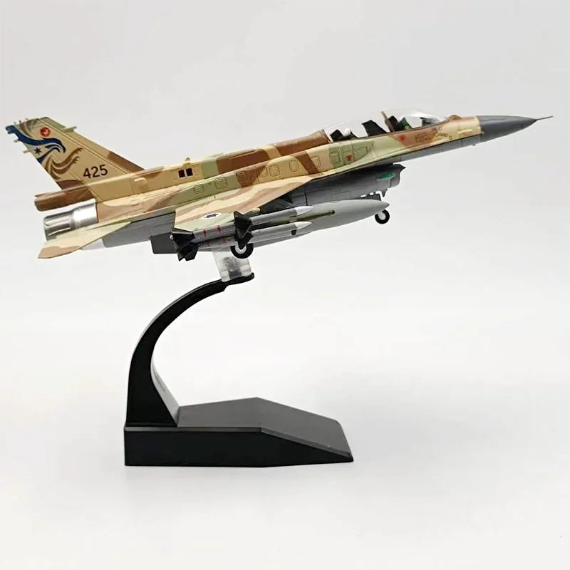 F16 비행기 모형 장난감 F-16I F16I 수파 전투기 모형, 다이캐스트 합금 비행기 모형, 수집용 정적 장난감, 1:72 체중계