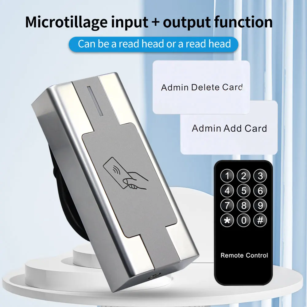 야외 IP67 방수 접근 제어 키패드, 금속 RFID 키보드 시스템, Wiegand26 카드 리더, 올인원 컨트롤러 독립형