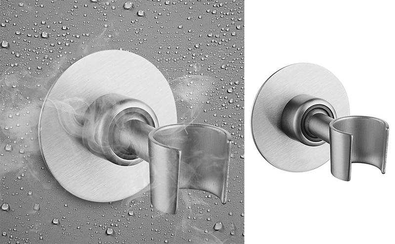 Adhesive Shower Bracket stainless steel shower bracket reuseable without drilling wall shower holder shower head fixed base