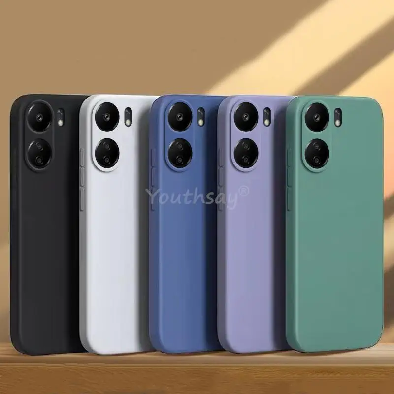 

For Xiaomi POCO C65 Case Xiaomi POCO C65 Cover Silicone Plain TPU Anti-drop Capa Phone Protector Cover Xiaomi POCO C65 Case