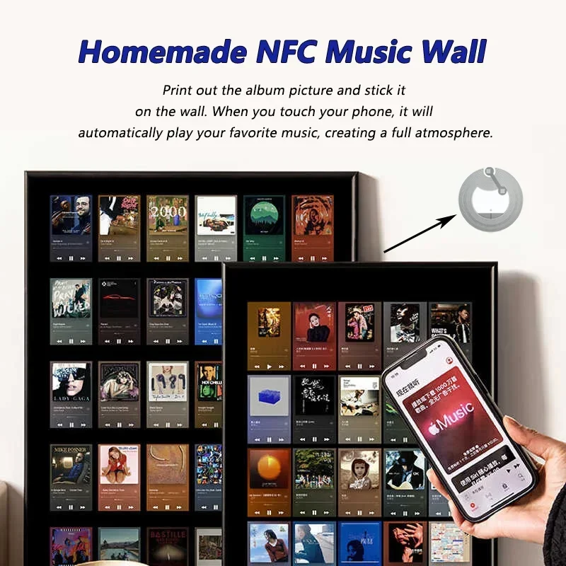 DIY Stickers 5YOA NFC Tag Sticker 13.56MHz 213 Stickers Ntag213 RFID NFC enabled phones IoT Personal Automation Shortcuts Share 215 216