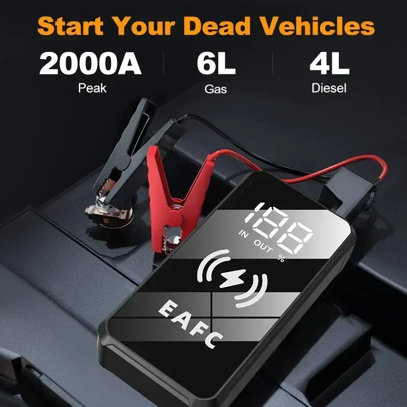 600/1200/2000A Portable Car Jump Starter Power Bank Car Booster Charger Starting Device Petrol Diesel Mini Booster Battery car jump starter jump starter