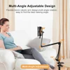 Tablet Stand Holder for Bed Rotatable Phone Stand for 4-12.9" iPad Pro Samsung Tab Xiaomi Pad Tablet Adjustable Holder Long Arm 3