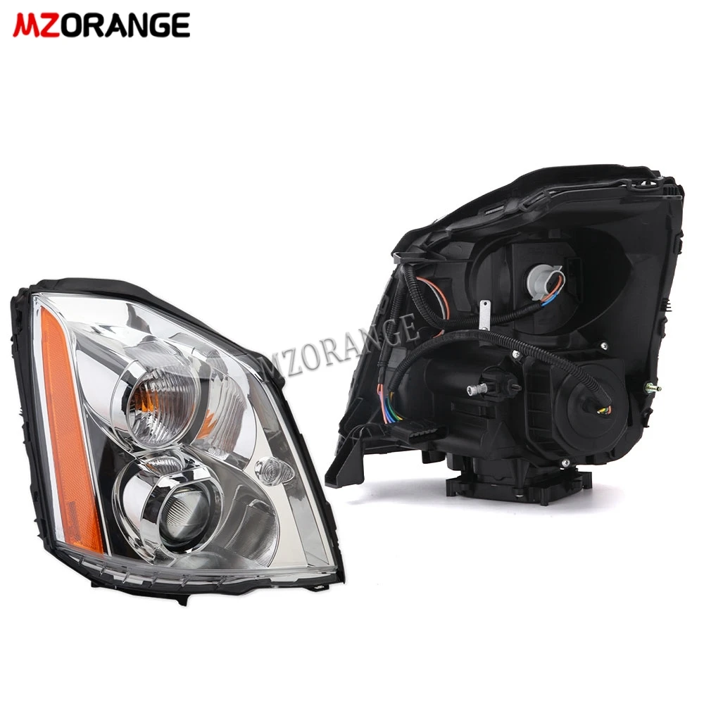 Pair HID Headlights For Cadillac DTS 2008-2011 – Chrome Housing – DOT/SAE Certified – Left & Right