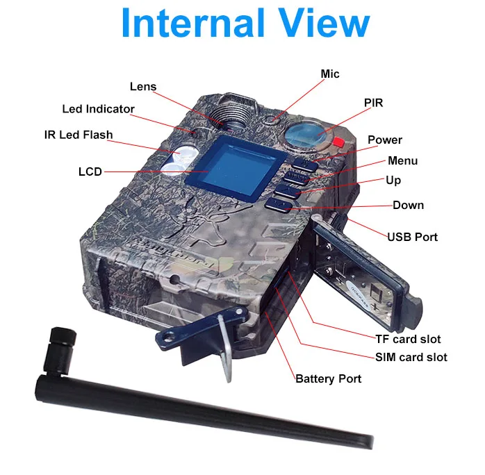 Boly BG410-M 940nm Black IR Night Vision 4G Wireless Hunting Camera Color LCD Invisible Game Camera Motion Sharp Technology