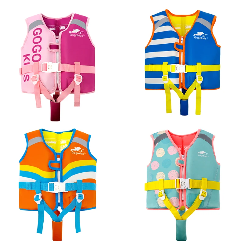 Swimming Life Vests for Children with Adjustable Seat Belt Lightweight Life Vest for Kayaking Swimming Boating Skiing Drifting