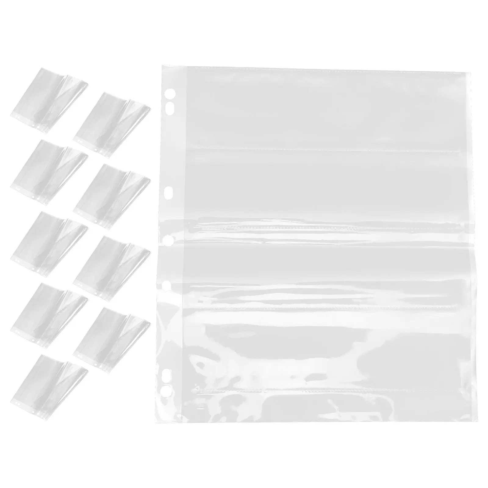 10Pcs 필름 네거티브 가방 보관용 시트 사진 컬렉션 주최자용 플랫 필름 슬리브 보호용 파우치
