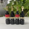 EIZZ 24K Gold Plated Speaker Terminal Binding Post Banana Plug Connector Amplifier HIFI DIY 1