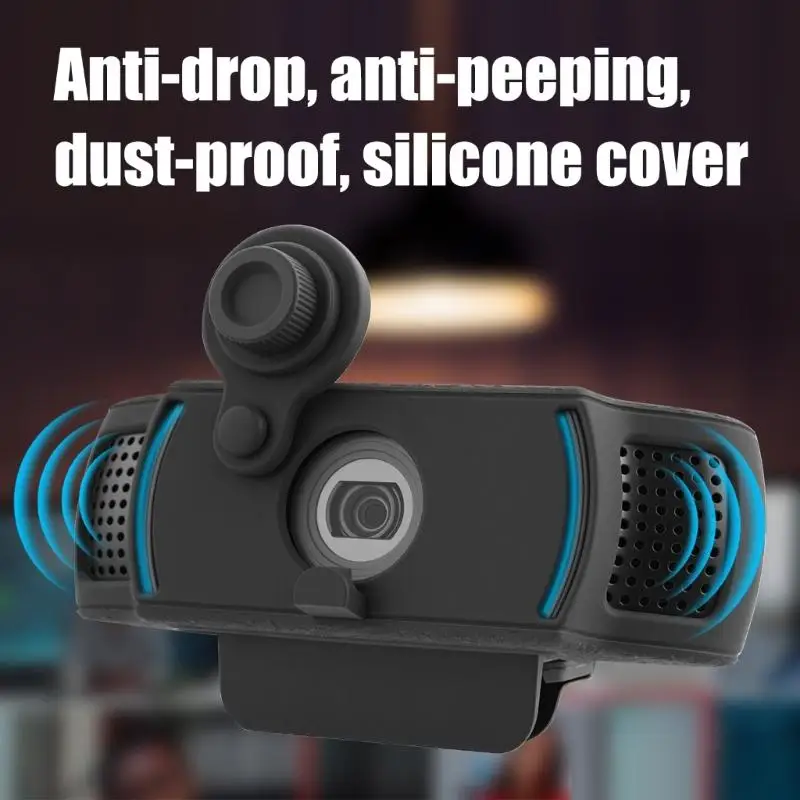 R53C Soft Silicon Webcam Cover mit Gebäuden in Datenschutzschiebern für C920X HDPRO -Webcam – Detail 7