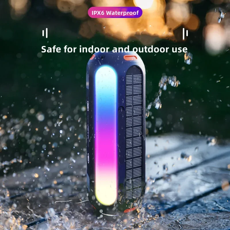 

Портативная Магнитная Bluetooth-Колонка на солнечной батарее, 20 Вт, IPX6