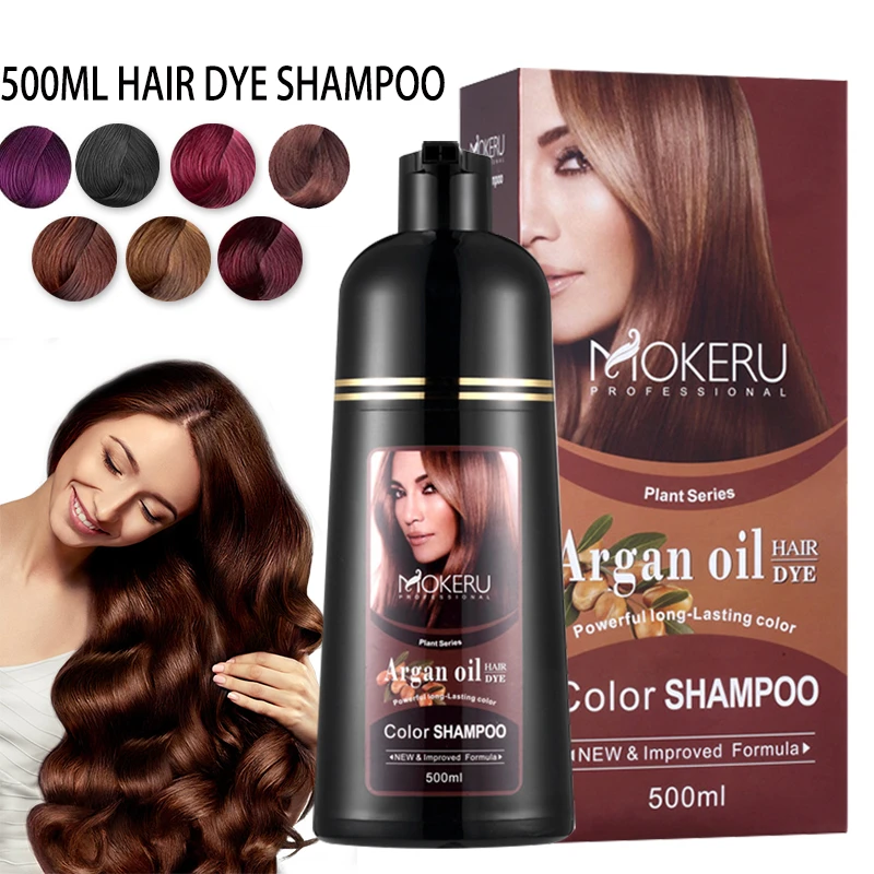 MOKERU Professional Dye Natural Organic Brown Hair Color Permanent Hair
