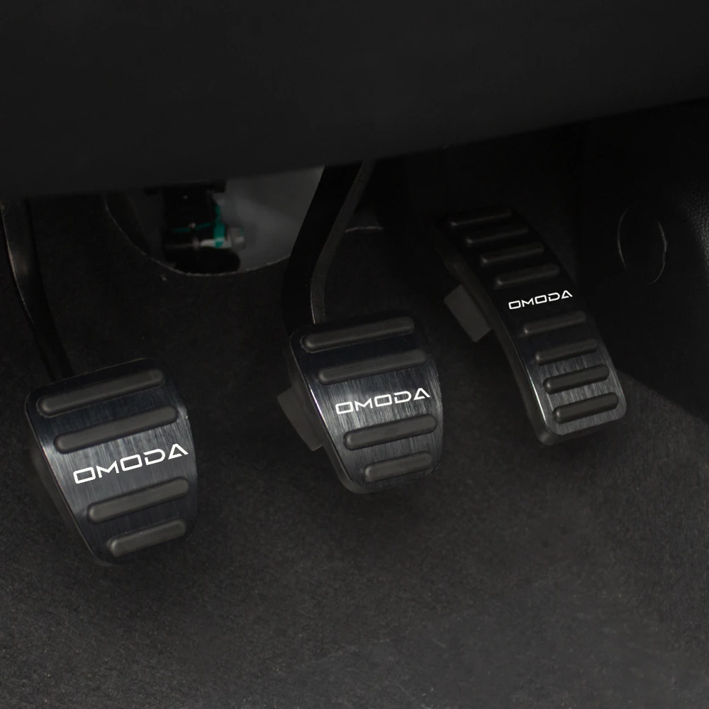 Aluminum Car Accelerator Gas Ful Pedal Brake Pedals Cover Pads Non-Slip Accessories For Chery Omoda 5 C5 FX