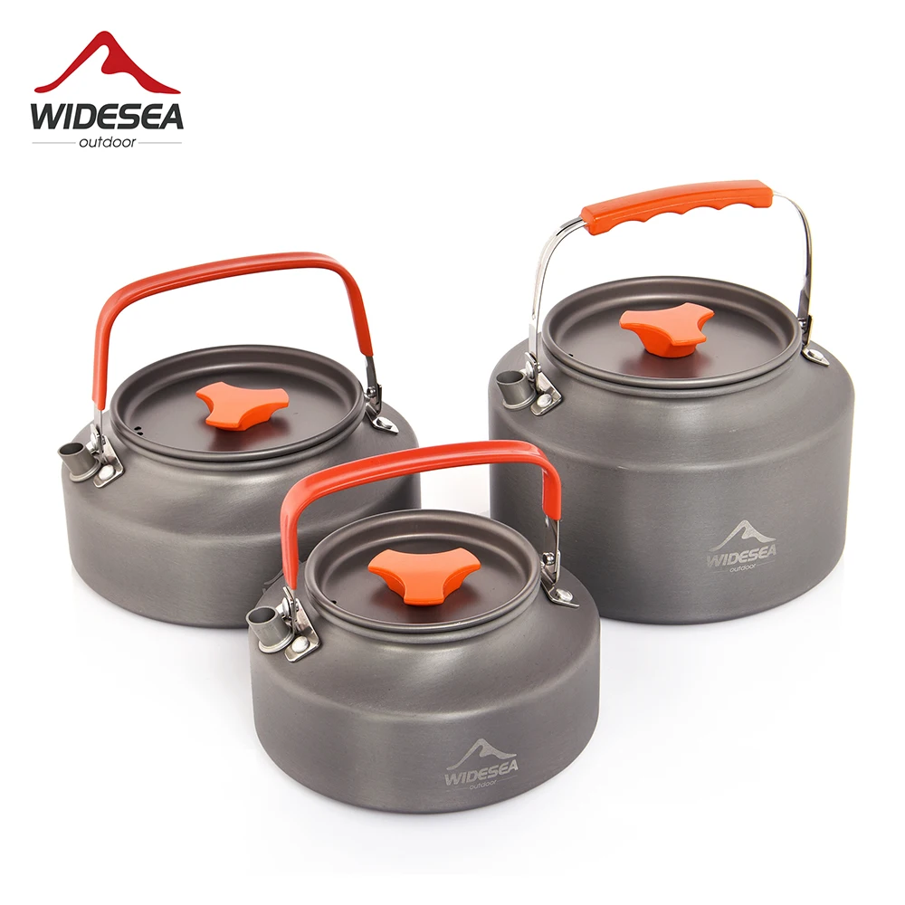 

WIDESEA 1.1L 2L1.5L Camping Water Kettle Outdoor Coffee Kettle Tableware Picnic Set Supplies Equipment Utensils Tourism Cookware