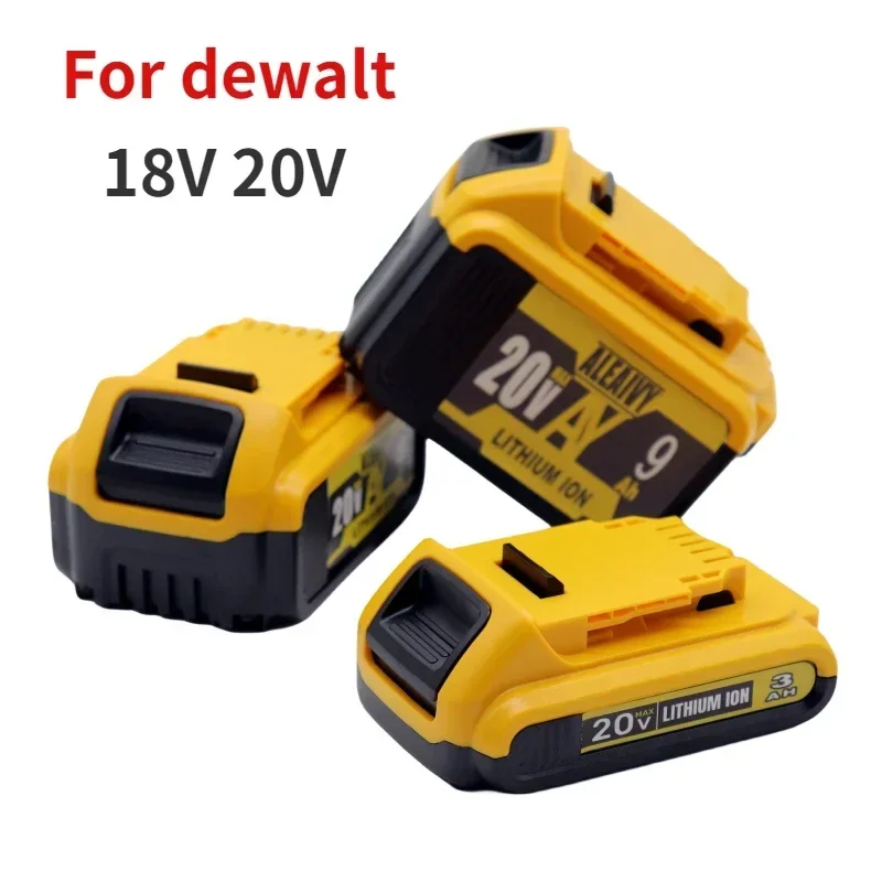 

18V 20V 3.0Ah 6.0Ah 9.0Ah Lithium Replacement Battery for Dewalt 20Volt Max DCB206 DCB205 DCB204 DCB203 DCB200 Tools Battery