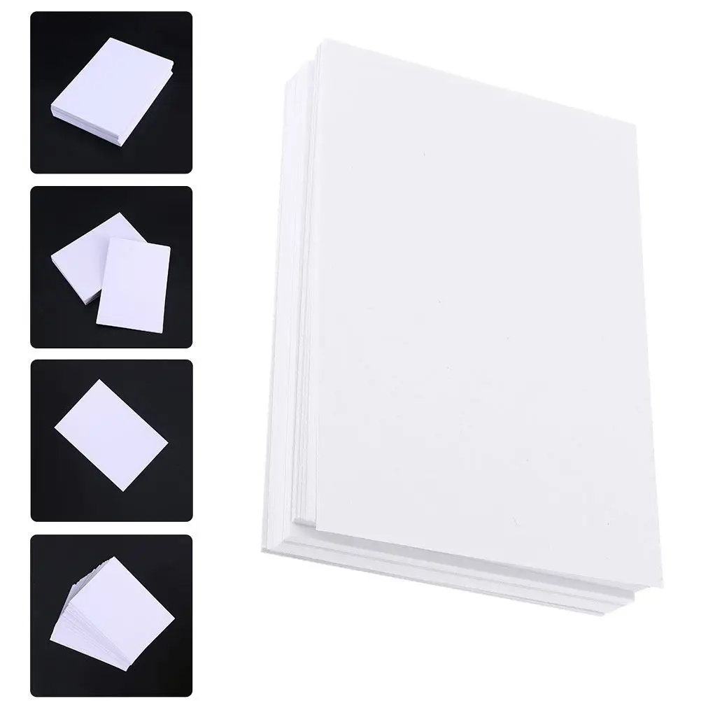 100Pcs 수채화 종이 두꺼운 프리미엄 페인팅 종이 드로잉 스케치 학생 초급 예술가 창의 예술